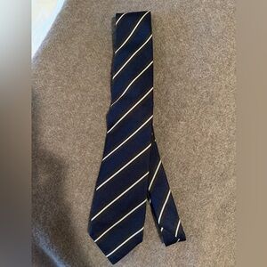 Suitsupply Dark Blue Diagonal Striped Tie